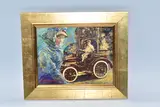 King edward vii 1907 daimler by Barry Rowe, oil on board, sold Nov 2024