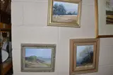 Comprising a landscape by Dennis Harper, OIL ON BOARD, sold Nov 2024