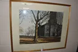 St pauls church by Michael Felmingham, watercolour on paper, offered Nov 2024
