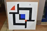 Diagonal passage 120 by Leon Polk Smith, print, sold Nov 2024