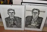 Comprising of charcoal portraits of Mireille Galinou who is by Peter Snow, 1993, charcoal, offered Nov 2024