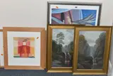 comprising a signed Adam Barsby limited edition print 'Enchanted Light' by Five Paintings And Prints, print, sold Oct 2024