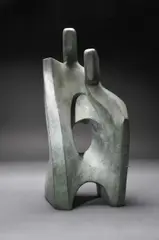 Unity Signed and numbered JRBrown 1/12 by John Brown, Cast metal alloy with green patina, sold Dec 2024