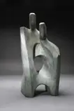 Unity Signed and numbered JRBrown 1/12 by John Brown, Cast metal alloy with green patina, sold Dec 2024