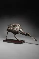 Wading Spoonbill Signed by Dylan Lewis, Bronze on a hardwood base, sold Dec 2024