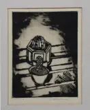 Cactus a drypoint etching by William Staite Murray, etching, sold Dec 2024