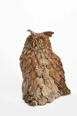 Eagle Owl by David Cooke, sculpture, sold Dec 2024