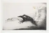 Vitesse by Louis Icart, etching on paper, sold Oct 2024