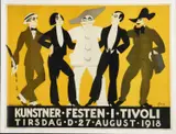 Kunstner Festen I Tivoli by Thor Bøgelund-Jensen, print, offered Oct 2024
