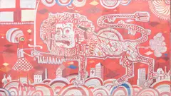 Sacred Tribal Artefact print on linen by Grayson Perry, print (other), sold Oct 2024