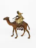 Arab on a Camel by Franz Xavier Bergman, sculpture, sold Oct 2024