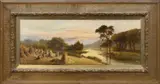 Harvesters resting in the shade by Edward Henry Holder, oil on canvas, sold Oct 2024