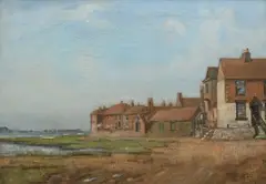 View of Bosham by Thomas Tennant Baxter, Oil on canvas, sold Jun 2024