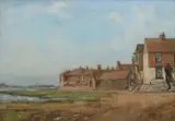 View of Bosham by Thomas Tennant Baxter, Oil on canvas, sold Jun 2024