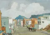 The Malay Quarter by Nerine Desmond, Oil on board, offered Jun 2024