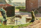 Pond near Hazlewood by Douglas Bliss, Oil on canvas, sold Jun 2024