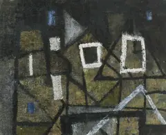Abstraction No by Keith Vaughan, Oil on towelling laid on board, sold Jun 2024