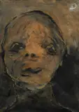 Head Signed and dated R E Gillet 95 by Roger Edgar Gillet, Oil on paper, sold Jun 2024