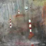 Man Running by Mary Newcomb, Oil on canvas, offered Jun 2024