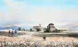 The Black Dog by Christopher Hall, Oil on board, sold Jun 2024