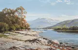 View of Loch Laggan Signed W by William McGregor, Oil on canvas, sold Jun 2024