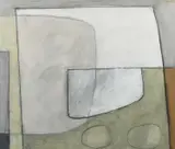 Black Square Signed and dated G by Geoffrey Robinson, Oil on canvas, sold Jun 2024