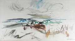 Wild Pastures Signed John Hitchens by John Hitchens, Oil on canvas, sold Jun 2024