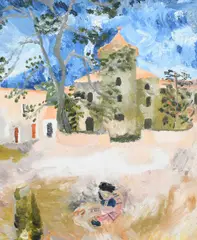 Mas de Fourques Signed and indistinctly inscribed KATE NICHOLSON by Kate Nicholson, Oil on canvas, sold Jun 2024