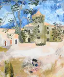 Mas de Fourques Signed and indistinctly inscribed KATE NICHOLSON by Kate Nicholson, Oil on canvas, sold Jun 2024