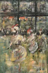 The dancers Signed with monogram by Walter John Beauvais, Oil on canvasboard, sold Jun 2024
