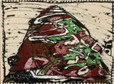 Terril XXI Signed Alechinsky by Pierre Alechinsky, Acrylic on paper laid on canvas, sold Jun 2024