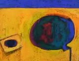 Still life with a vessel Signed with initials LJ by Libby January, Pastel, sold Jun 2024