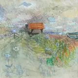 Aldeburgh by Jane Dowling, pencil on board, sold Jun 2024