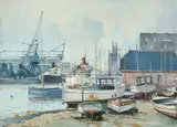 Poole Harbour Signed Alan Simpson by Alan Simpson, Oil on canvas, sold Jun 2024