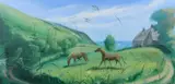 Horses at Whitecliff Farm Signed with initials NHH by Nicholas Hely Hutchinson, Oil on board, sold Jun 2024