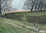 The Lost Hound Signed J A Wade by Jonathan Armigel Wade, Oil on board, offered Jun 2024