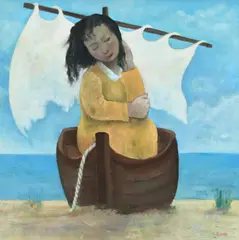Beach Dreams Signed Scott by Michael Scott, Oil on canvas, sold Jun 2024