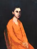 Self Portrait in the Night Oil by Julie Held, Oil on canvas, sold Jun 2024