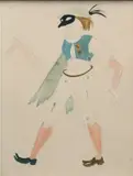 Figure from Les Femmes de Bonne Humeur With artist's atelier stamp by André Derain, Pencil and watercolour heightened with bodycolour, sold Jun 2024