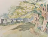 Under the Willows Signed and dated John Nash/1937 by John Nash, Watercolour, sold Jun 2024