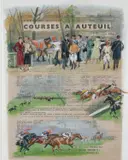 Courses à Auteuil by Maurice Taquoy, ink, sold Jun 2024