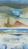 Pendeen Morning by Sheila Tolley, pencil and watercolour, sold Jun 2024