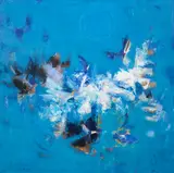 Birds in the Wind by John Houston Obe Rsa Rsw Rgi Ssa, oil on canvas, sold Apr 2014