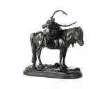 bronze model of a Highland pony carrying a stag by Isidore Bonheur, bronze, sold Dec 2014
