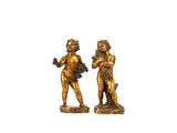 pair of bronze allegorical figures of Putti by Henri-Léon Gréber, bronze, sold Dec 2014