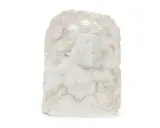 Belle Epoque carved white marble relief bust by Étienne Lenhoir, marble, offered Oct 2014