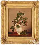 floral still life by Frederick Batcheller, oil on canvas, sold Oct 2025