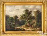 landscape by Ludwig Eduard Boll, oil on canvas, sold Oct 2025