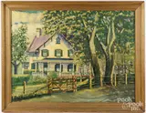 The Old Wingard Home by Walter W. Smith, oil on canvas, sold Aug 2025