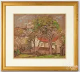 landscape of Yellow Springs by Albert Van Nesse Greene, pastel on paper, sold Aug 2025
